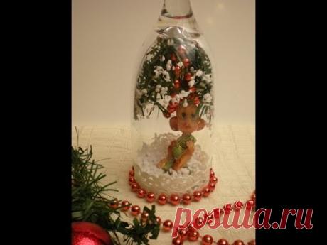 Новогодний, Рождественский сувенир- свеча своими руками. //DIY Happy New Year. //Christmas  holiday