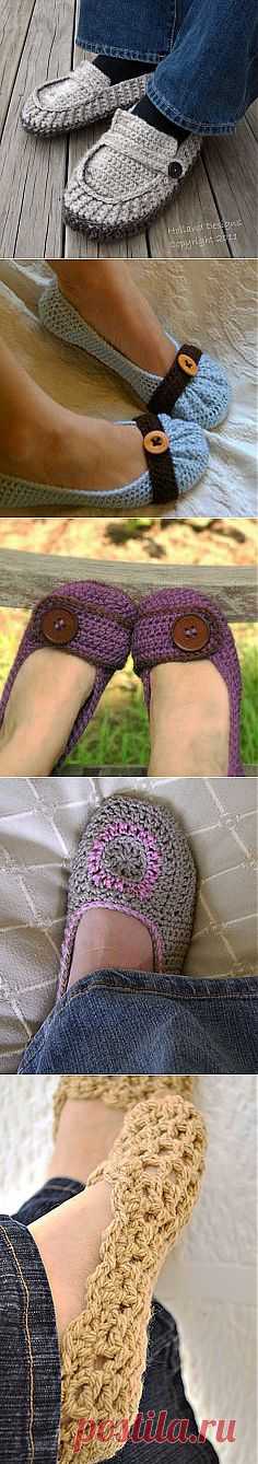 Download Now - CROCHET PATTERN Modern Mens Loafers / Slippers - Patte…