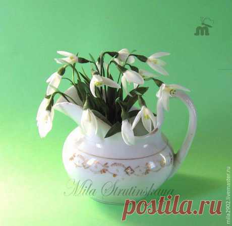 Создаем подснежники из шелка - Ярмарка Мастеров - ручная работа, handmade