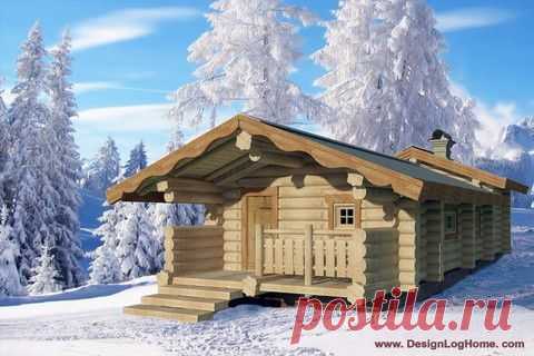 Баня -41 м2 - "DesignLogHome-Studio"-индивидуальное проектирование деревянных рубленных домов и бань.