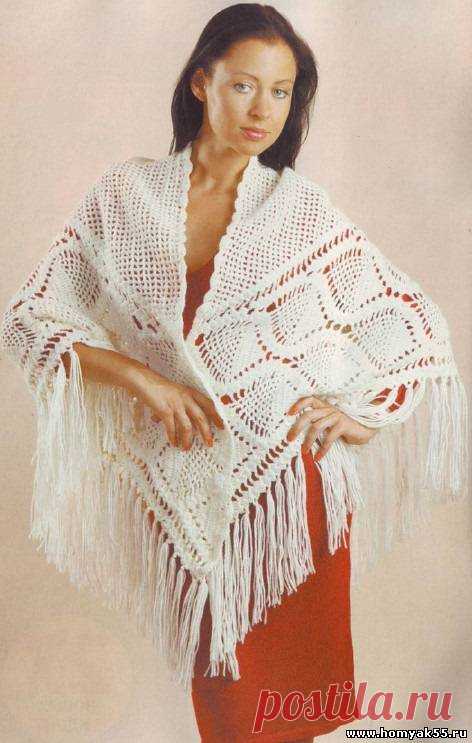 Шарфы, палантины, бактусы, шали крючком » Страница 2