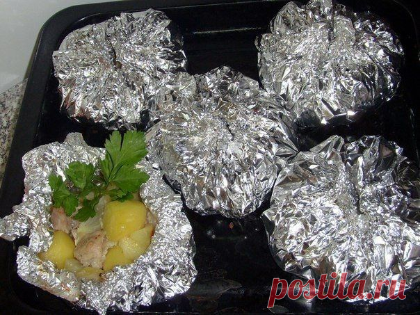 Мясо с картошкой , запеченное в фольге | Мамам, женщинам, бабушкам и очень любознательным.