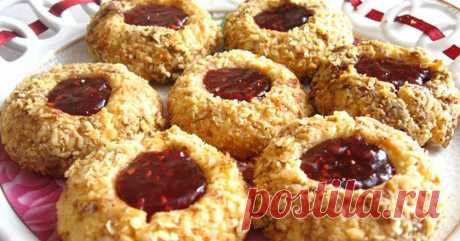 Как легко приготовить песочное печенье с вареньем Сделано с любовью.