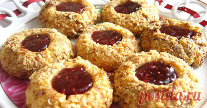 Как легко приготовить песочное печенье с вареньем Сделано с любовью.