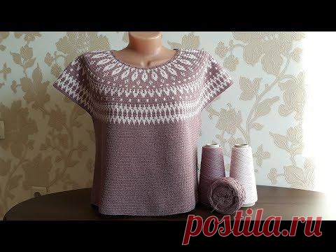 Джемпер жаккард крючком. Часть 9. Ответы на вопросы.