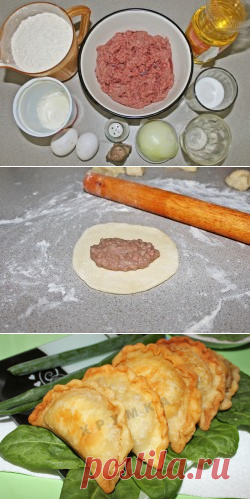 Пирожки с мясом жареные на сковороде "Уральские посикунчики"!..