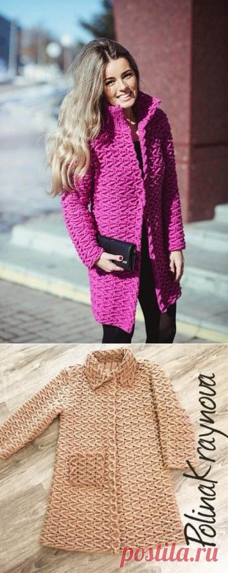 пальто крючком