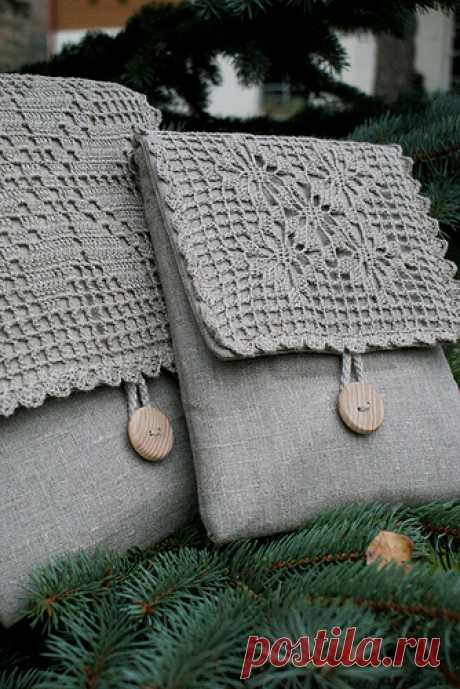 New bags of linen with pocket and strap | Flickr - Photo Sharing!