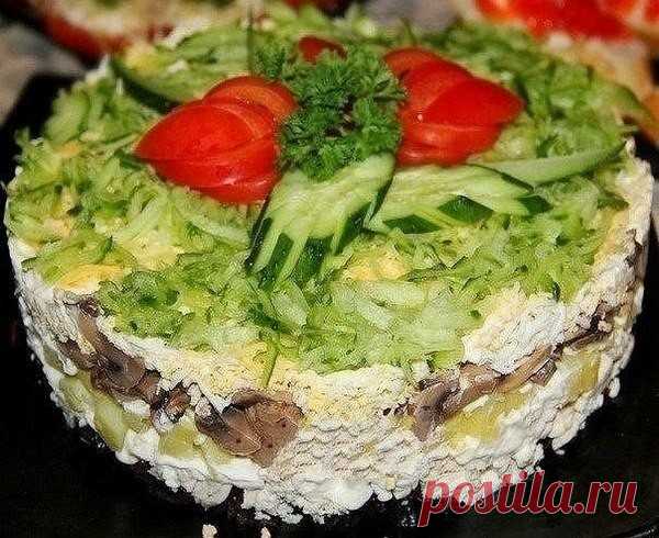 10 салатов с ГРИБАМИ!