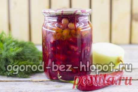Салат из свеклы с фасолью на зиму, рецепт с фото очень вкусный