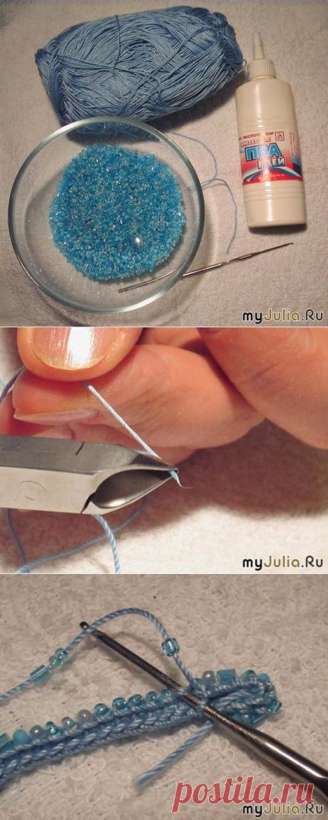 Вязание с бисером. Мастер-класс | Умелые ручки