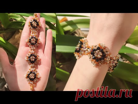 Браслет из бисера и различных бусин "Роскошь принцесс" / Бисерные украшения - YouTube