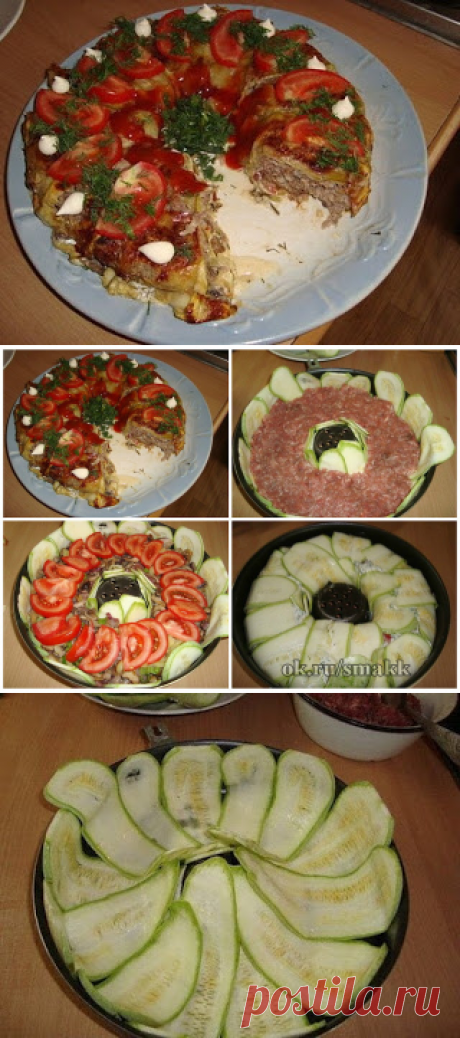 Лучшие кулинарные рецепты: Вкусная кабачковая запеканка