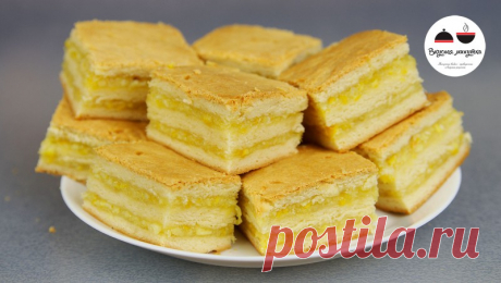 Пирожное с лимонно-апельсиновой начинкой