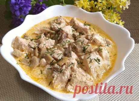 Рецепт курицы "Душечка" - нашла в журнале 15 лет назад. Очень вкусное старое блюдо - все подруги просят рецепт!