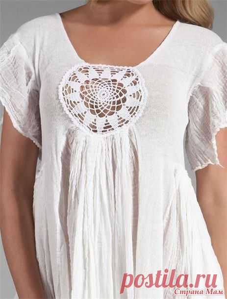 Комбинированные модели: ткань + крючок. - Все в ажуре... (вязание крючком) - Страна Мам