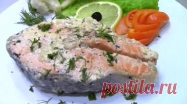 Великолепный лосось в сливочно-чесночном соусе — Домашняя кулинария