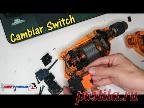 Cambiar Interruptor de Taladro Percutor con Inversión de Giro ⚡