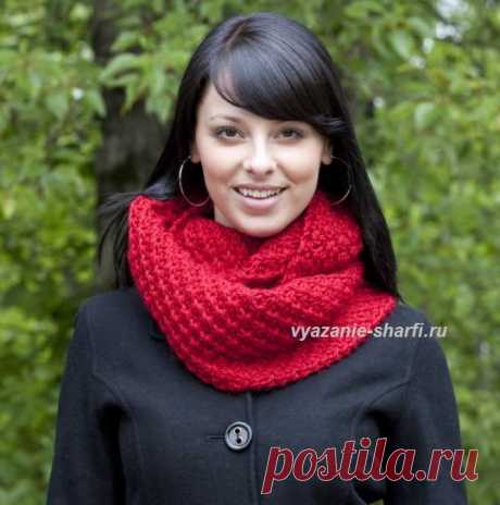 Модные шарфы-СНУДЫ (Snood) спицами 3.Идеи и описания.12 Моделей
