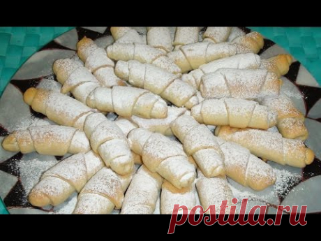 Мутаки рогалики с ореховой начинкой.Азербайджанская кухня.