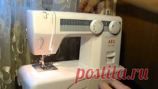 Sewing machine Швейная машина AEG NM 1800 test джинс. Швейные машинки