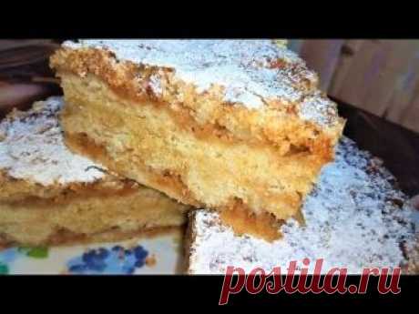 Насыпной яблочный пирог, самый ленивый яблочный пирог