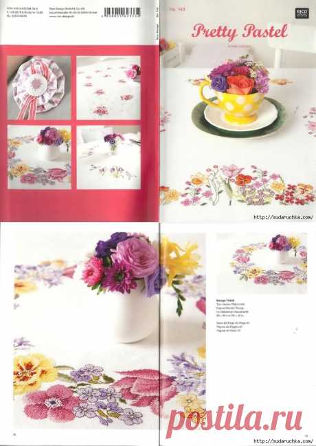 &quot;Pretty Pastel № 143&quot;. Журнал по вышивке крестом.
