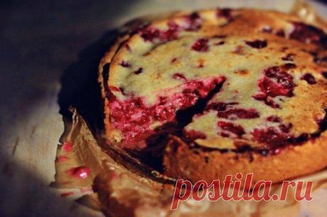 малиновый пирог