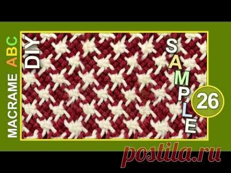 Macrame ABC - pattern sample #26 with Stars