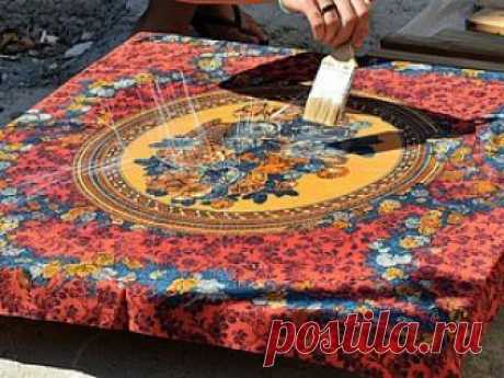 Столешница с платком (простенький DIY) Модная одежда и дизайн интерьера своими руками
