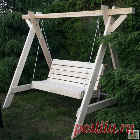 #СадовыеПостройки

 Качель на даче