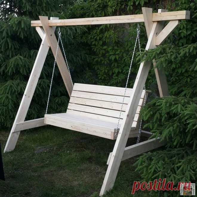 #СадовыеПостройки

 Качель на даче