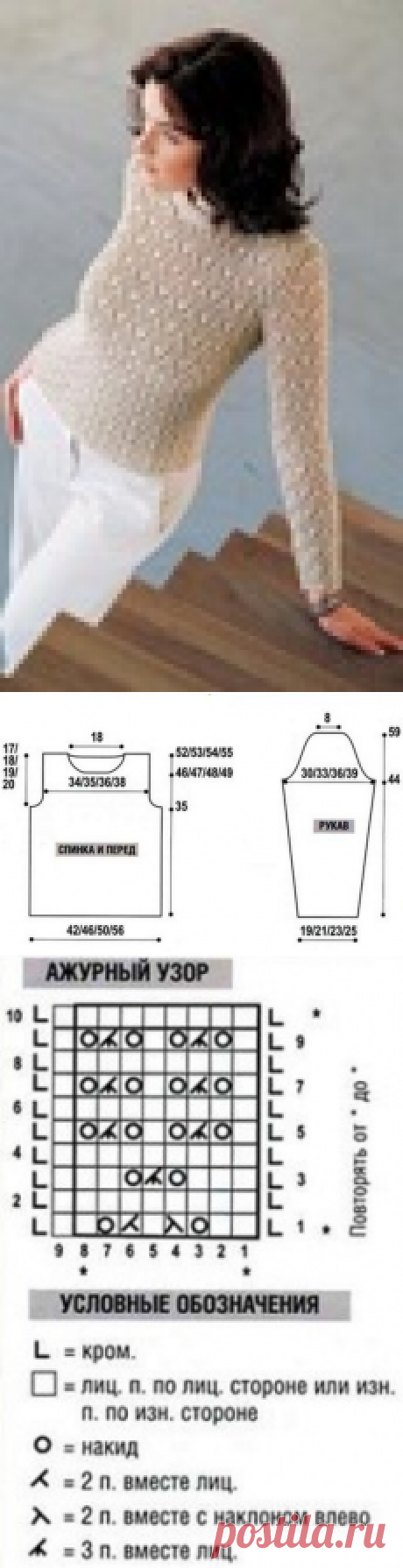 Вязание красивого пуловера