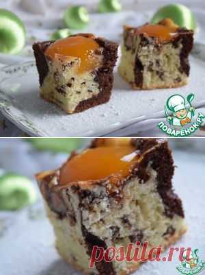 Мраморный пирог с абрикосами - кулинарный рецепт