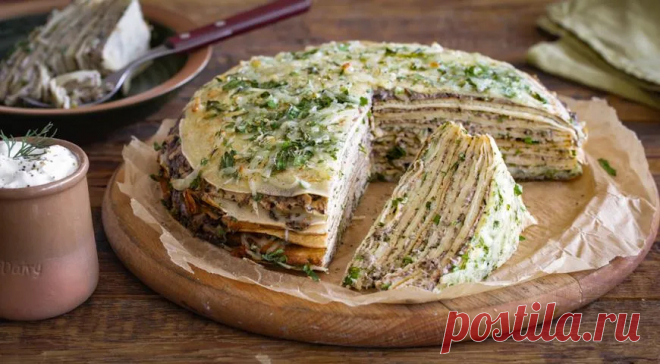 Блинный торт с грибами и сыром, пошаговый рецепт с фото на 457 ккал Блинный торт с грибами и сыром. Вкусный рецепт приготовления с пошаговым описанием, фото и отзывами. Удобный поиск рецептов и кулинарное вдохновение на Gastronom.ru