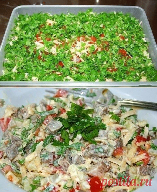 «Самый вкусный салат, который я когда-либо пробовала!» — название такое)) – Вкусные рецепты для всей семьи