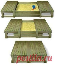 Sandbox w/ slide on cover. Something his dad can build him when we have a yard!