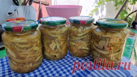 Закрываю по 50 банок! Все просят рецепт! Кабачки как шашлычки) Закуска из кабачков на зиму