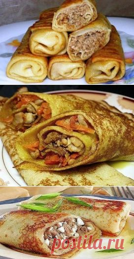 Нежнейшие блинчики с мясом