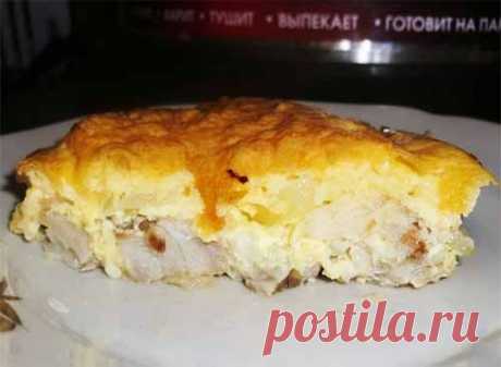 Рыба под сырным суфле