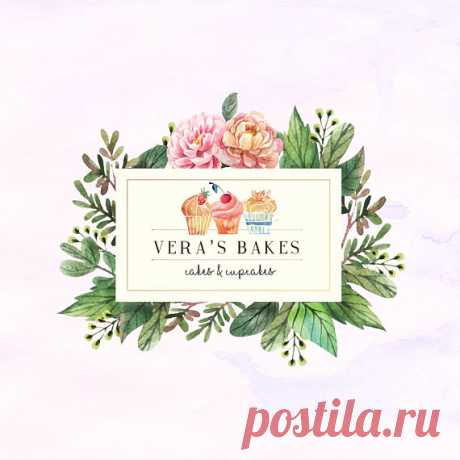 Hand-painted Watercolor Floral Vintage Cupcake Pre-made Logo Design in pastel colors Hand-painted Watercolor Floral Vintage Cupcake Pre-made Logo Design in pastel colors  Suitable for cakery, bakery businesses and/or custom cake designers  The listing includes the shown design on the preview in the following formats:  EPS ; PNG as well - with transparent background {the design only, without the sample text, allowing you to easily add your own brand name}.  Wishing a lot of...