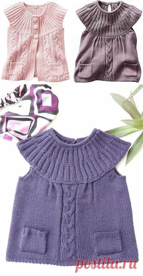 Жилетки на круглой кокетке.