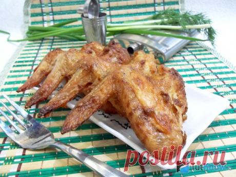 Запеченные хрустящие крылышки