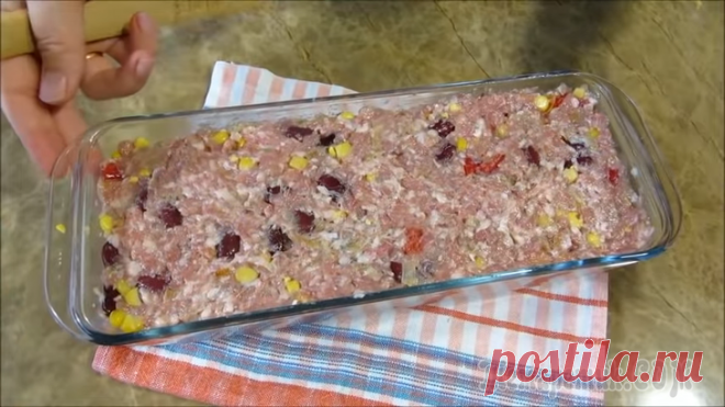 Забудешь про колбасу / Вкусный, ароматный мясной хлеб!