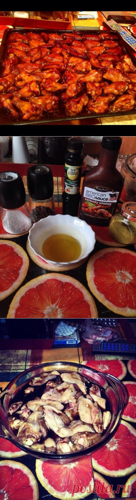 Как приготовить куриные крылышки bbq - рецепт, ингридиенты и фотографии