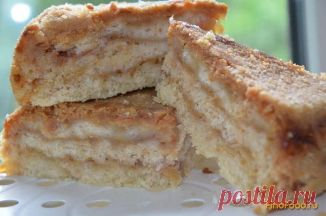 Как приготовить насыпной пирог с яблоками