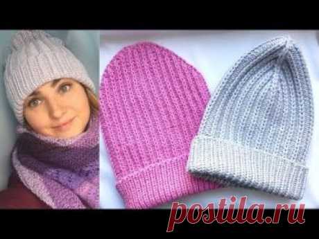 Шапочка спицами мастер класс Удлиненная шапка бини Мой инстаграмм @valya_pashina А еще вот ссылочка на мою группу Вконтакте, буду рада вас там видеть https://vk.com/club37357256