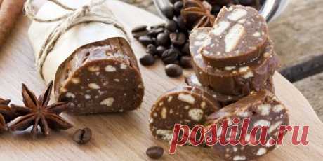 Шоколадная колбаса рецепт: классический, из печенья, со сгущенкой