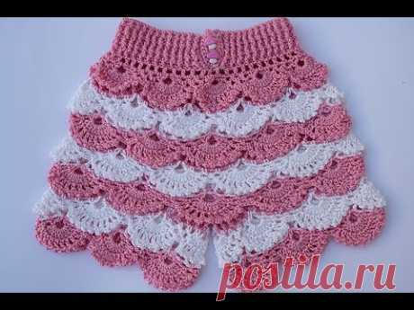 Shorts a crochet para niña muy fácil y rápido