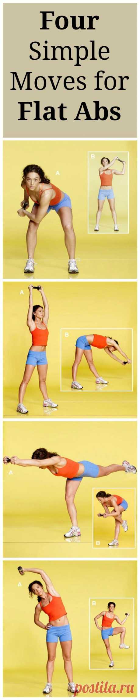 A Core Workout for Flat Abs in 4 Simple Moves
